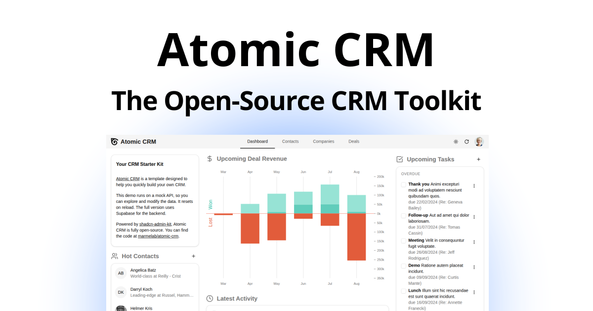 Atomic CRM preview