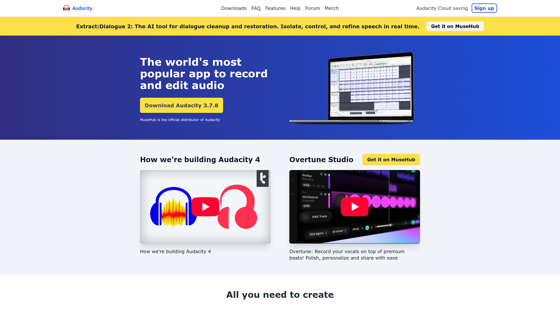 Audacity preview