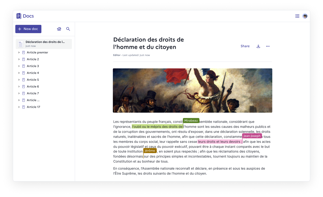 Docs preview