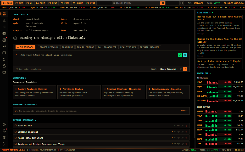 Fincept Terminal preview