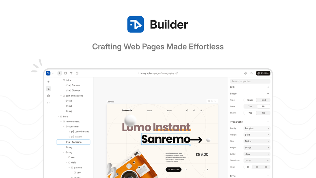 Frappe Builder preview