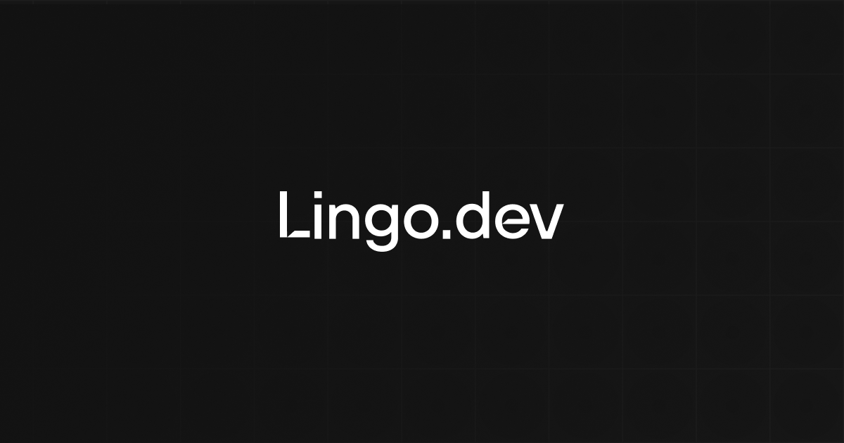 Lingo.dev preview