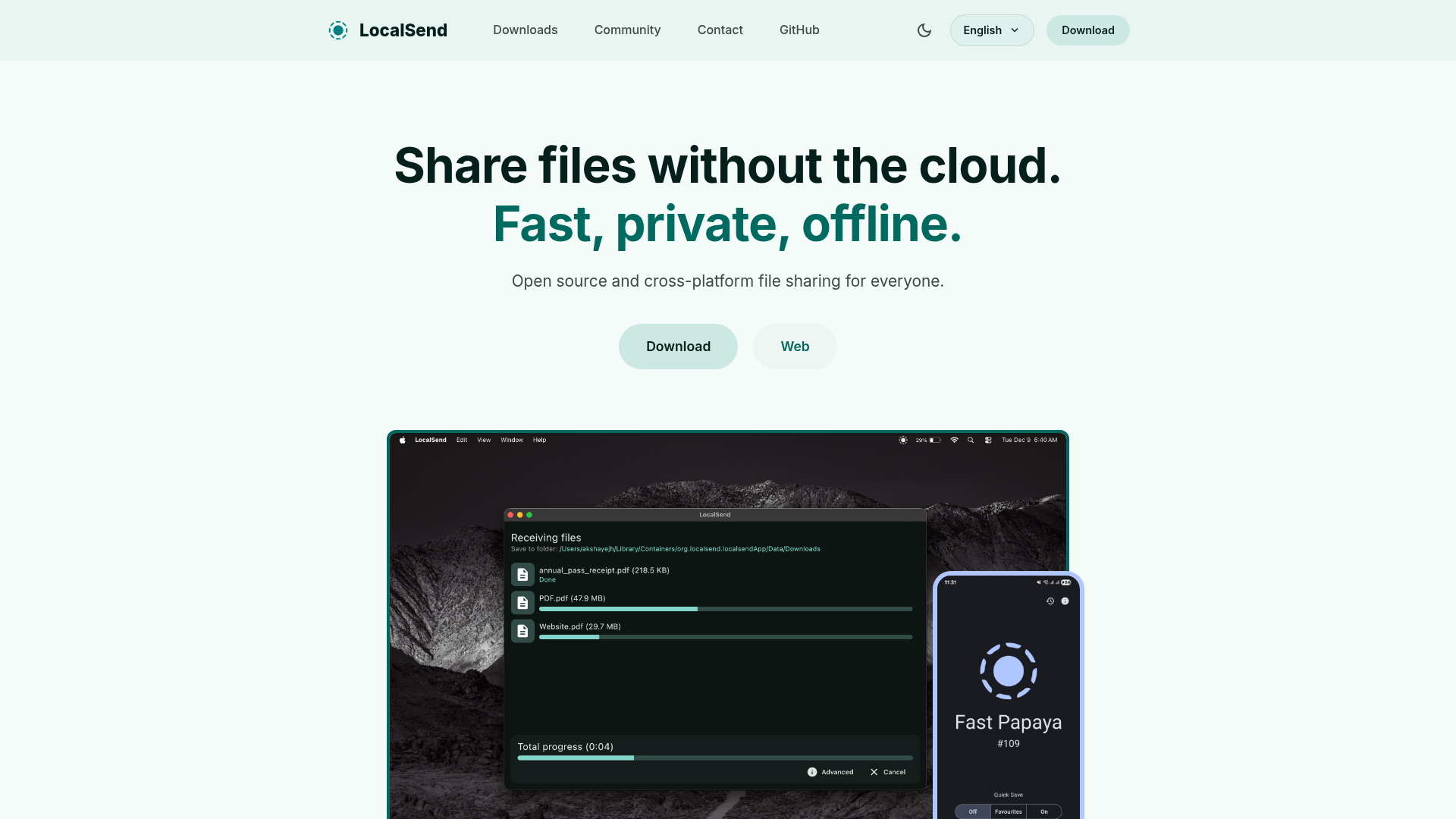 LocalSend preview