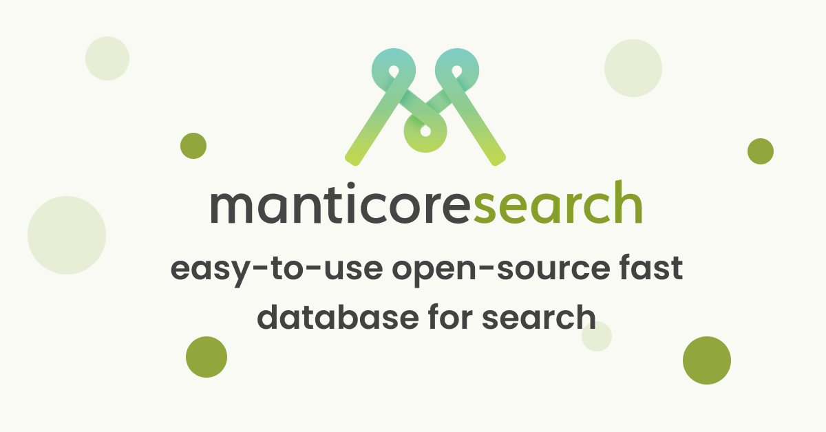 Manticore Search preview