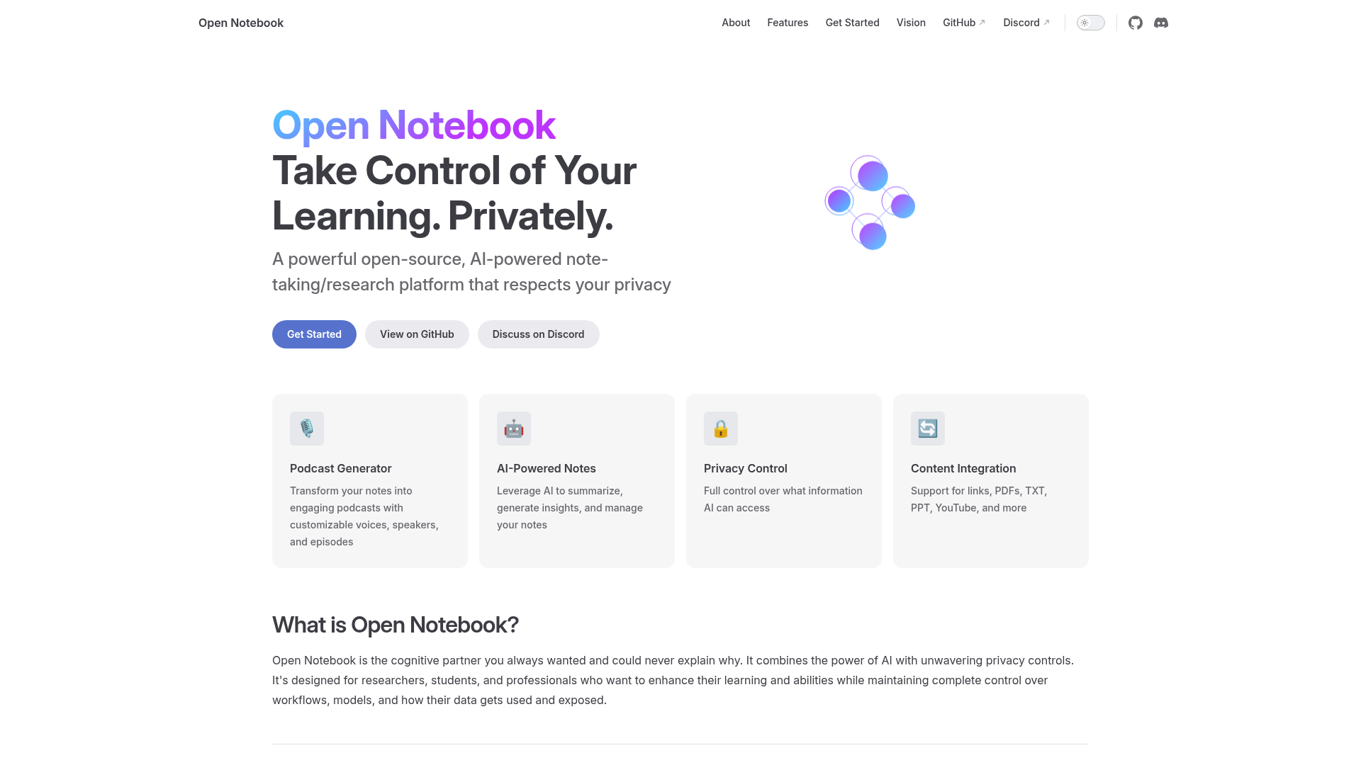 Open-Notebook preview