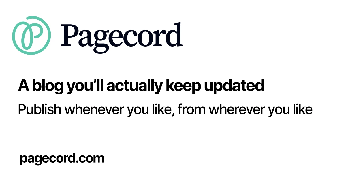 Pagecord preview