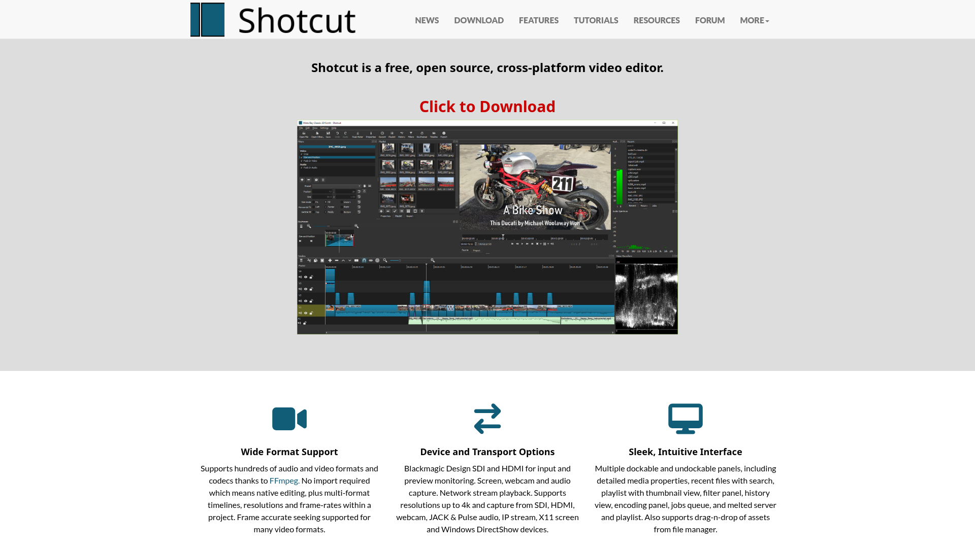 Shotcut preview