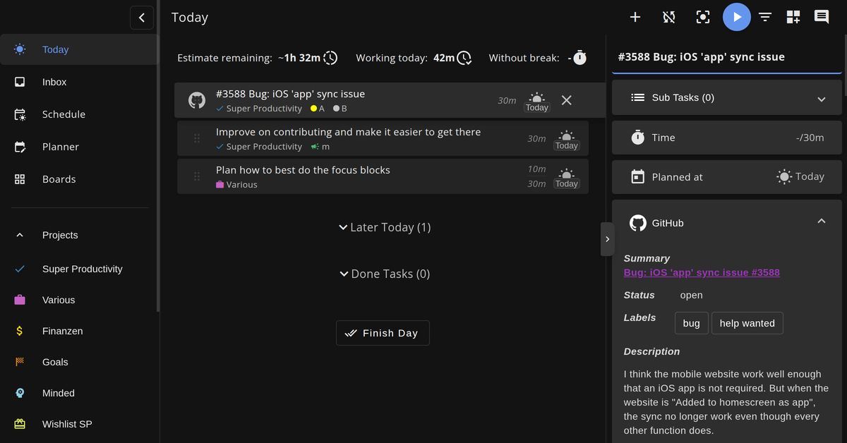 Super Productivity preview
