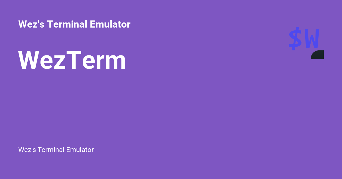 WezTerm preview